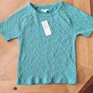 NWT American Eagle ribbed green shirt XS